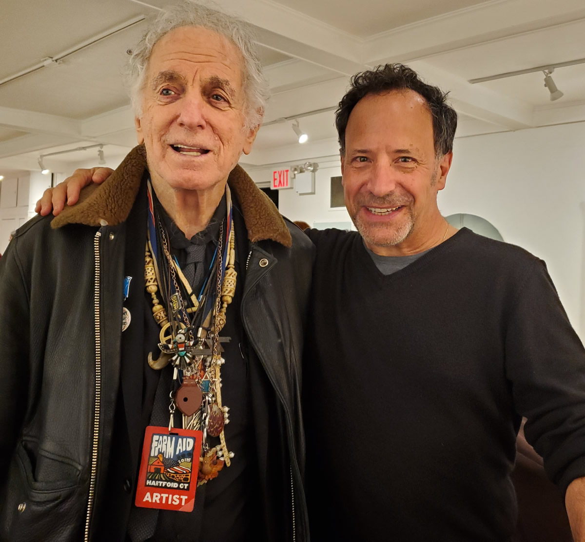 Will Kaufman (right) with The Village Trip Artist Emeritus David Amram (photo Michael Spudic)