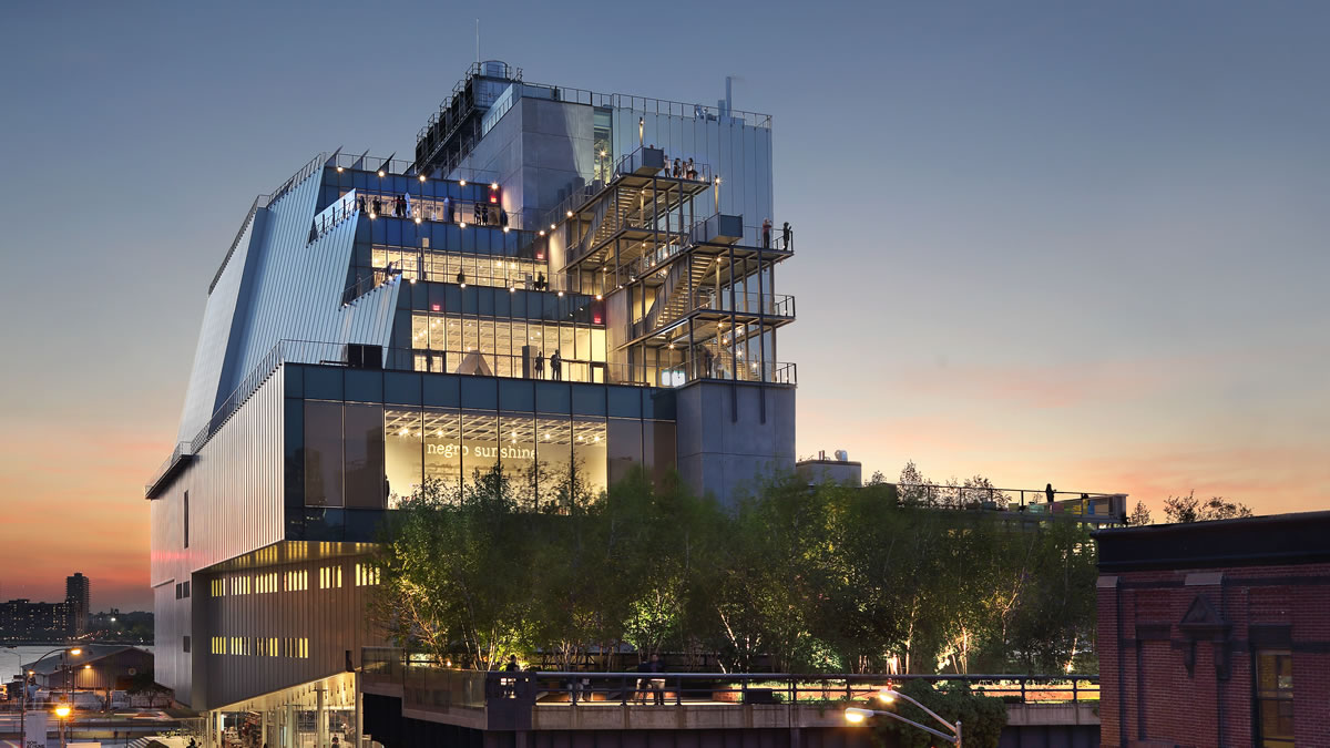 The Whitney View from Gansevoort Street. Photographed by Ed Lederman, 2015