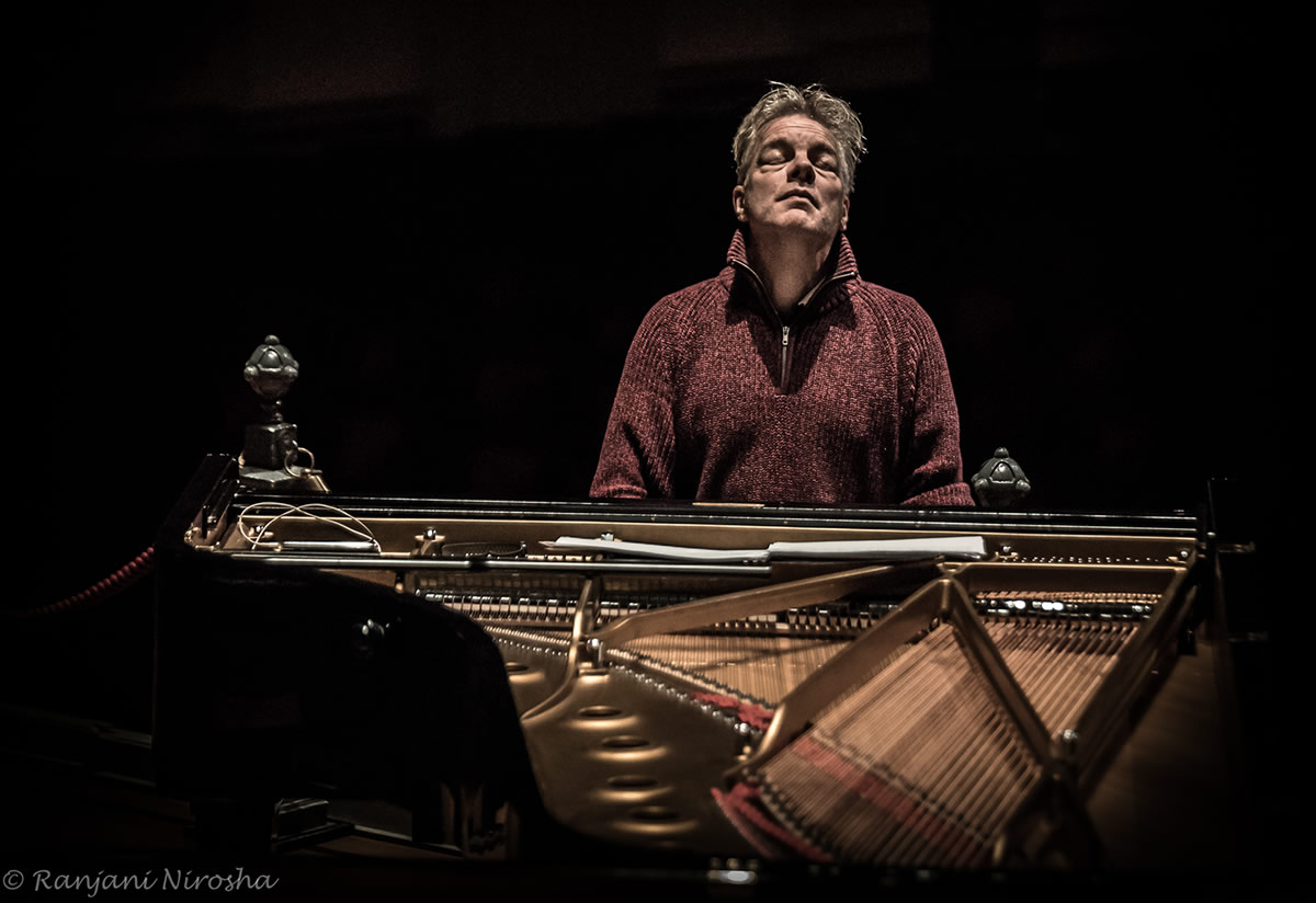 Kees Wieringa at the piano. Photo Ranjani Nirosha