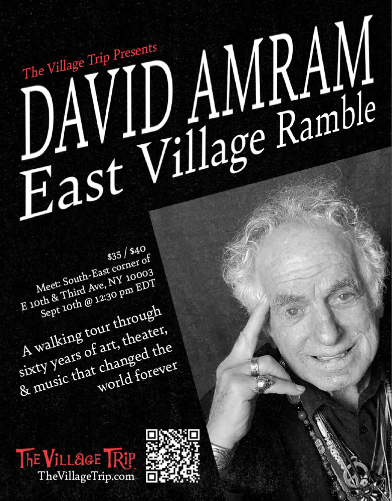 David Amram East Village Ramble Poster