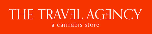 The Travel Agency - a cannabis store logo
