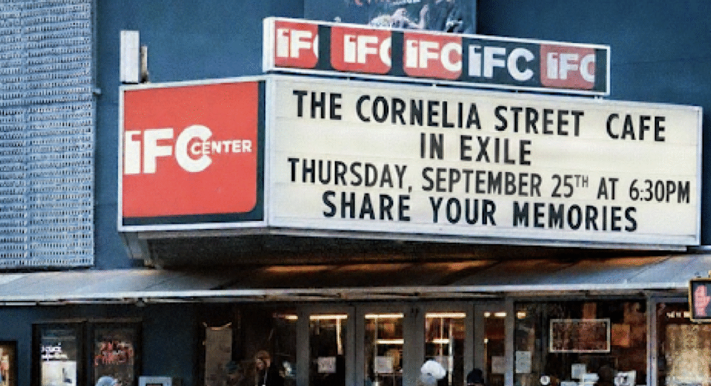 Cornelia Street Cafe in Exile film cinema image
