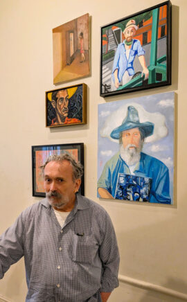 1 Framing the Village - artist and curator Marc Kehoe (Liz Thomson)