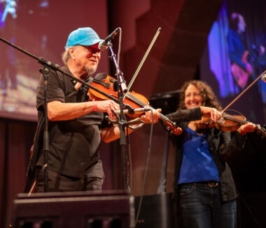 15 Greenwich Village Folk Festival - Robin Batteau with Jackie Damsky on violin (Rob Helman)