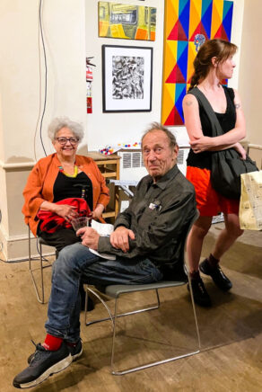 3 Framing the Village - launch party with Francesca Manisco & Anthony Haden-Guest (Cliff Pearson)