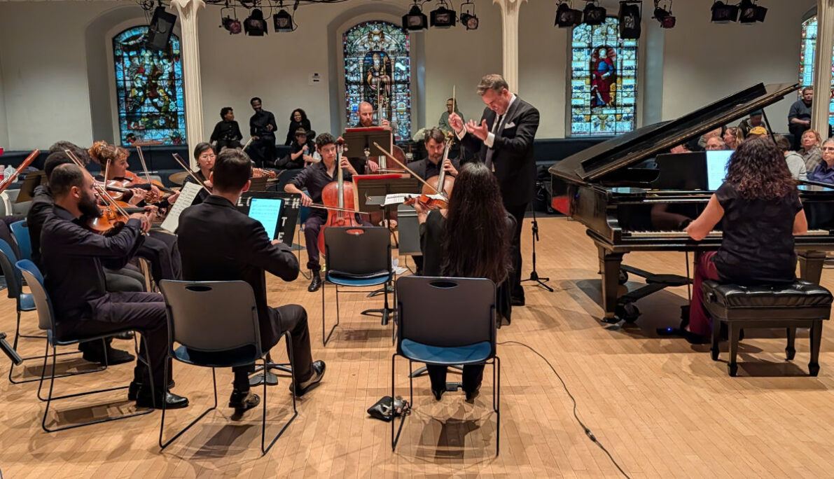 47 Classical Cool - Garrett Keast conducts The Village Trip Festival Players with Joan Forsyth, pianist (Liz Thomson)