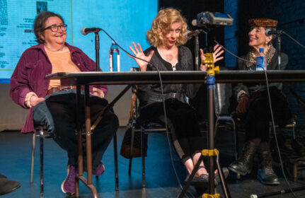 7 Mapping the Legacy - from left, Barbara Kahn, Alicia Kaplan & Lulu Lolo (Rob Helman)
